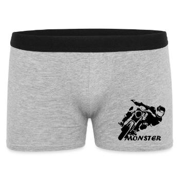 MonsterBike - Men's Boxer Shorts - heather grey - Front