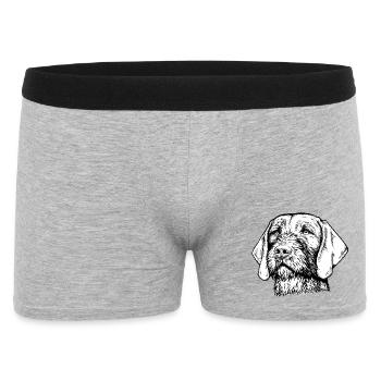 Magyar Viszla Wirehair 01 sw - Men's Boxer Shorts - heather grey - Front