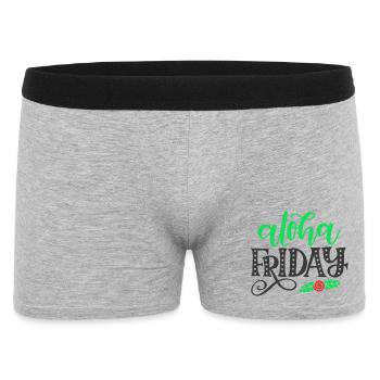 Aloha Vendredi - Boxer Homme - gris chiné - Devant