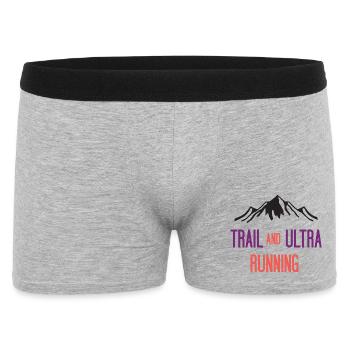 Trail and Ultra Running - Men's Boxer Shorts - heather grey - Front
