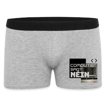 Computer Says NO (Retro) - Men's Boxer Shorts - heather grey - Front