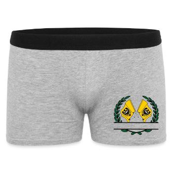 Drapeaux de Basse-Silésie Pologne couronne de laurier bannière - Boxer Homme - gris chiné - Devant