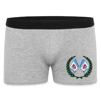 Flags Subcarpathia laurel wreath - Men's Boxer Shorts - heather grey - Front