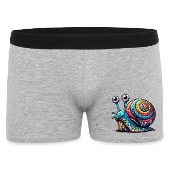 Escargot - Boxer Homme - gris chiné - Devant