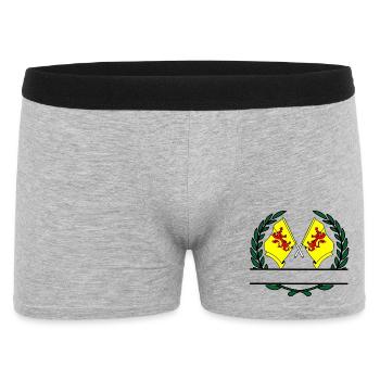 Flags province South Holland laurel wreath banner - Men's Boxer Shorts - heather grey - Front