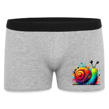 Escargot - Boxer Homme - gris chiné - Devant