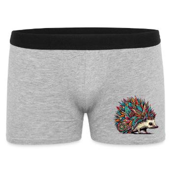 Hedgehog - Men's Boxer Shorts - heather grey - Front