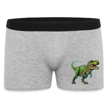 Dinosaur - Men's Boxer Shorts - heather grey - Front
