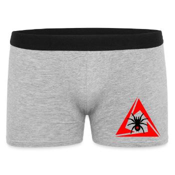 Spider - Men's Boxer Shorts - heather grey - Front