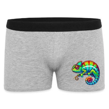 Chamäleon - Männer Boxer Shorts - Grau meliert - Vorne