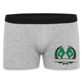Flags USA Washington laurel wreath banner - Men's Boxer Shorts - heather grey - Front