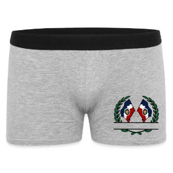 Flags USA Utah laurel wreath banner - Men's Boxer Shorts - heather grey - Front