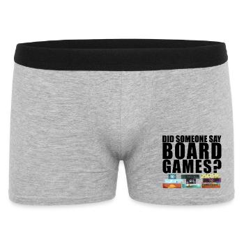 Did someone say board games? Board - Men's Boxer Shorts - heather grey - Front