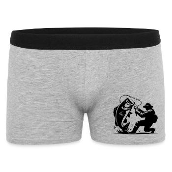 Moulinet Cool Dad Fishing Design - Boxer Homme - gris chiné - Devant