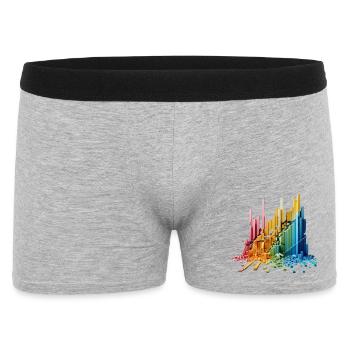 Frequency Wall - Men's Boxer Shorts - heather grey - Front