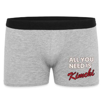 All You Need Is Kimchi – Korea Food Shirt - Men's Boxer Shorts - heather grey - Front