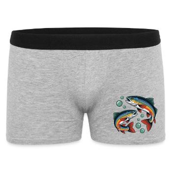 Rainbow trout - Men's Boxer Shorts - heather grey - Front
