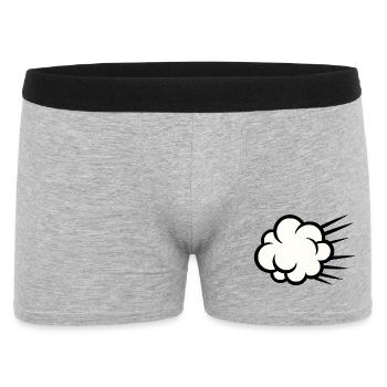 Cloud Burst Cartoon - Men's Boxer Shorts - heather grey - Front