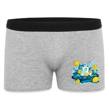Lemon bear in the water bubble - Men's Boxer Shorts - heather grey - Front