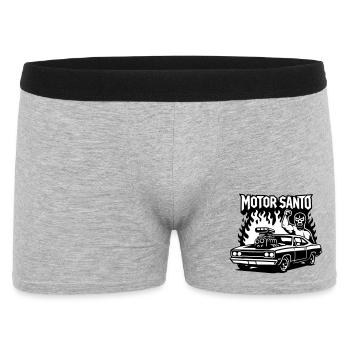 Motor Santo Fire Hotrod - Men's Boxer Shorts - heather grey - Front