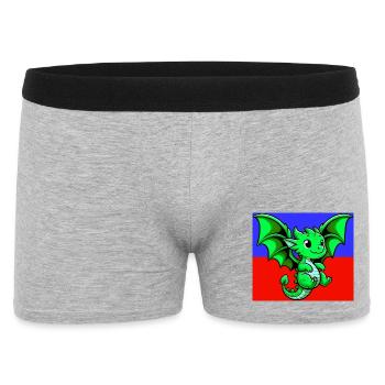 dragon - Men's Boxer Shorts - heather grey - Front