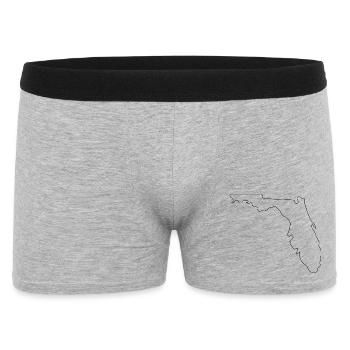 Florida outline map - Men's Boxer Shorts - heather grey - Front
