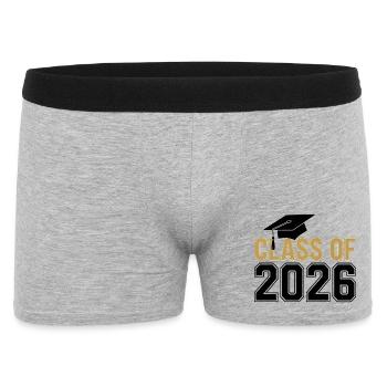 Class of 2026 Graduation T-Shirt – Funny / Proud - Boxer Homme - gris chiné - Devant
