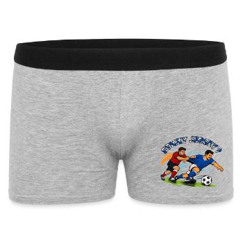 Bataille pour le ballon : duel de football - Boxer Homme - gris chiné - Devant