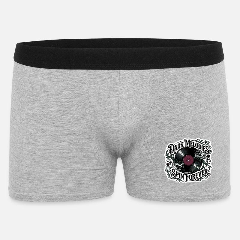 Dark Melodies Spin Forever - Men's Boxer Shorts - heather grey