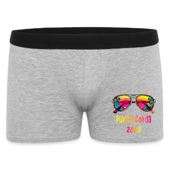 Punta Gorda 2026 Neon Sonnenbrille - Männer Boxer Shorts - Grau meliert - Vorne