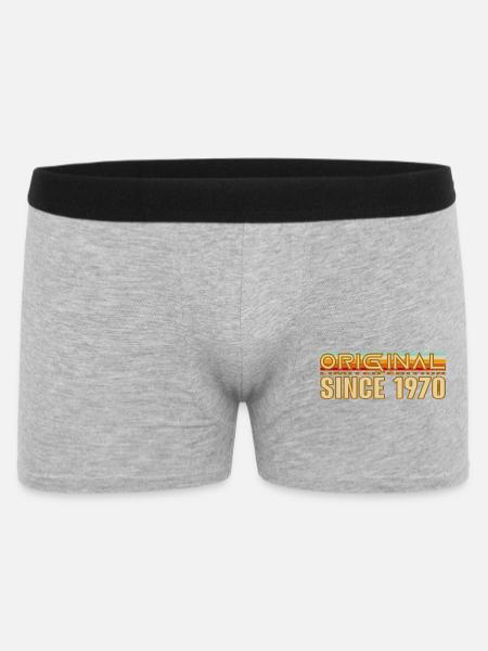 Original Depuis 1970 Logo Rétro - Boxer Homme - gris chiné