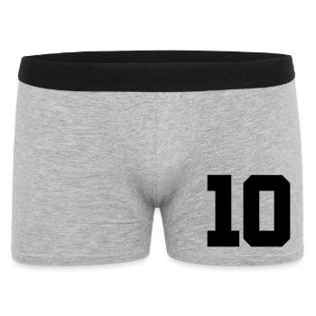 10 - Men's Boxer Shorts - heather grey - Front