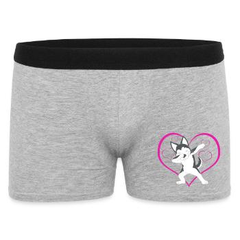 Husky sibérien - Boxer Homme - gris chiné - Devant