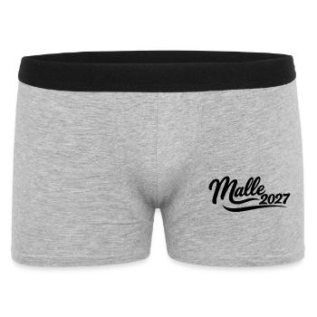 Malle 2027 Logo - Boxer Homme - gris chiné - Devant