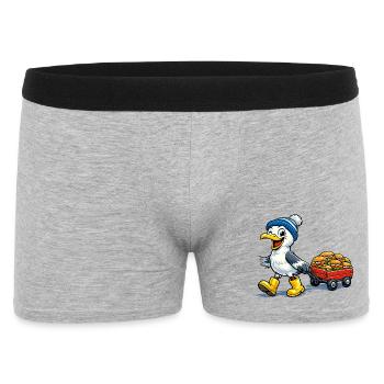 Mouette avec charrette à main - Boxer Homme - gris chiné - Devant