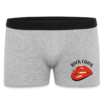 Art pop léopard à lèvres - Boxer Homme - gris chiné - Devant