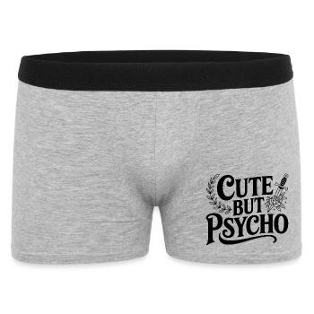 Mignon mais psychopathe - Boxer Homme - gris chiné - Devant