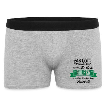 As God Golf football - Men's Boxer Shorts - heather grey - Front