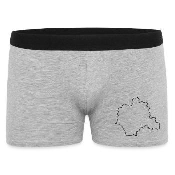 Contour du cercle Lippe - Boxer Homme - gris chiné - Devant
