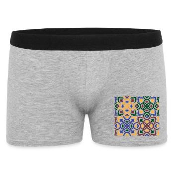 Tiles andalou 3 (masque de visage) - Boxer Homme - gris chiné - Devant