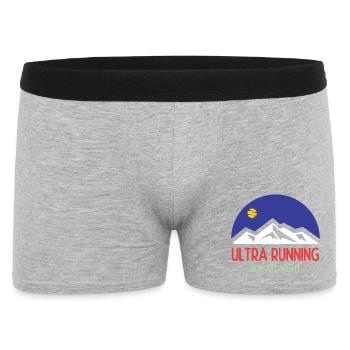 Ultra Running – Courir toute la nuit - Boxer Homme - gris chiné - Devant