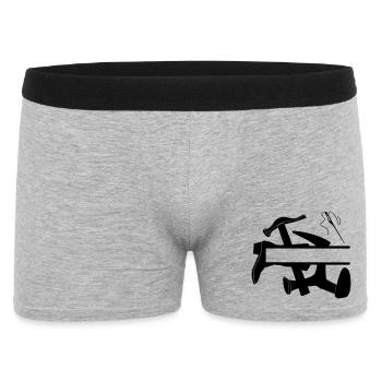 Shoemaker's tool boot - Men's Boxer Shorts - heather grey - Front
