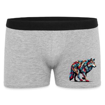 Loup - Boxer Homme - gris chiné - Devant