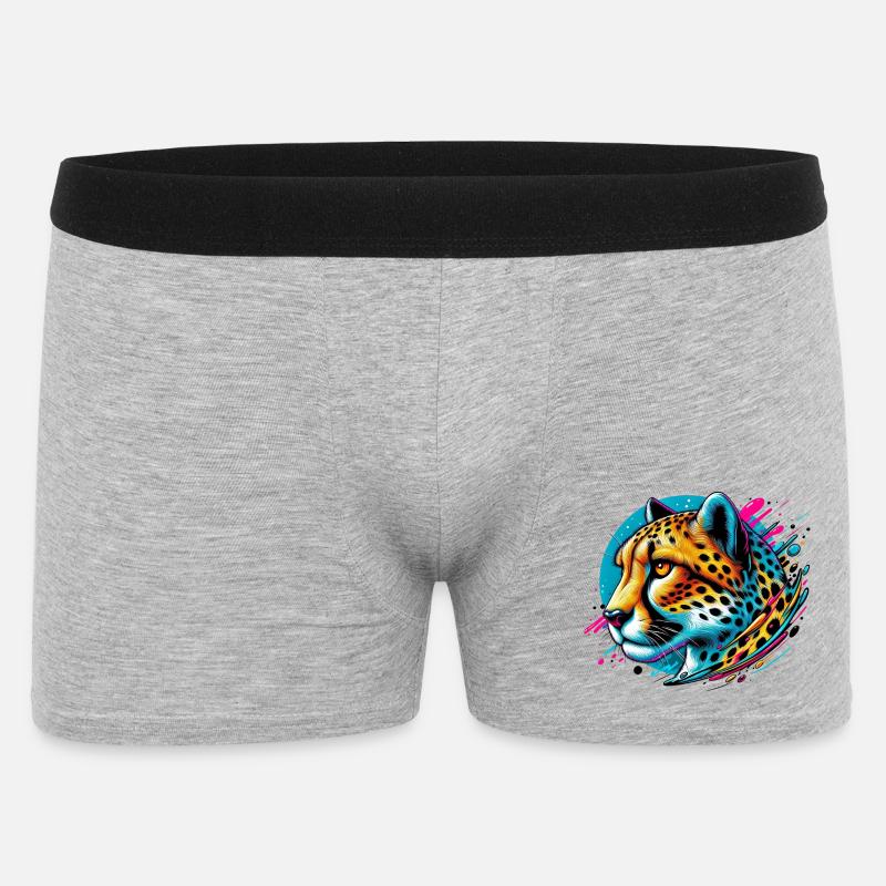 Gepard - Männer Boxer Shorts - Grau meliert