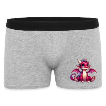 Dragon - Men's Boxer Shorts - heather grey - Front