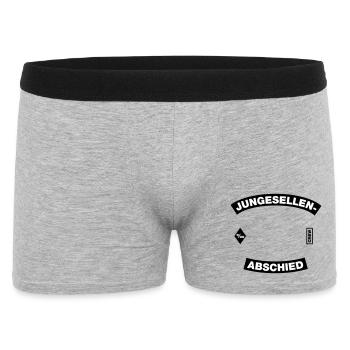Cadre d’enterrement de vie de garçon (Bachelor Party MC Rocker Design) - Boxer Homme - gris chiné - Devant