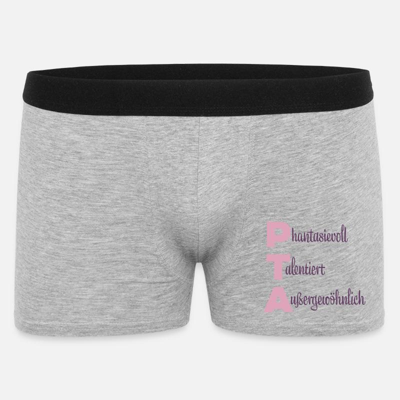 PTA | Phantasievoll Talentiert Außergewöhnlich - Männer Boxer Shorts - Grau meliert