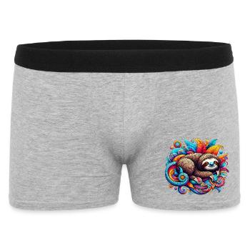 Faultier - Männer Boxer Shorts - Grau meliert - Vorne