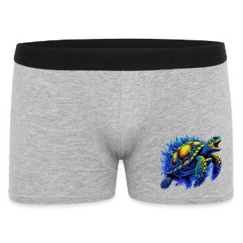 Turtle - Men's Boxer Shorts - heather grey - Front