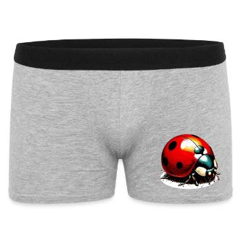 Marienkäfer - Männer Boxer Shorts - Grau meliert - Vorne